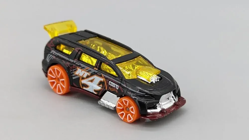 Mattel 2014 Hot Wheels Black Red Orange Nitro Tailgator 1:64 Diecast Car